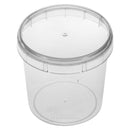 Pote Redondo Com Tampa Transparente 220ml 10 Unidades PLASTILANIA