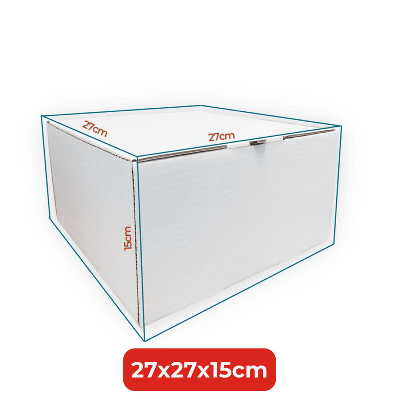 Caixa para Bolo Quadrada Alta Nº 5 27x27x15cm Cia dos Produtos