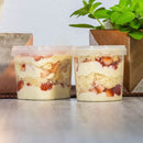 Pote Quadrado Transparente Com Tampa 220ml 10 Unidades PLASTILANIA