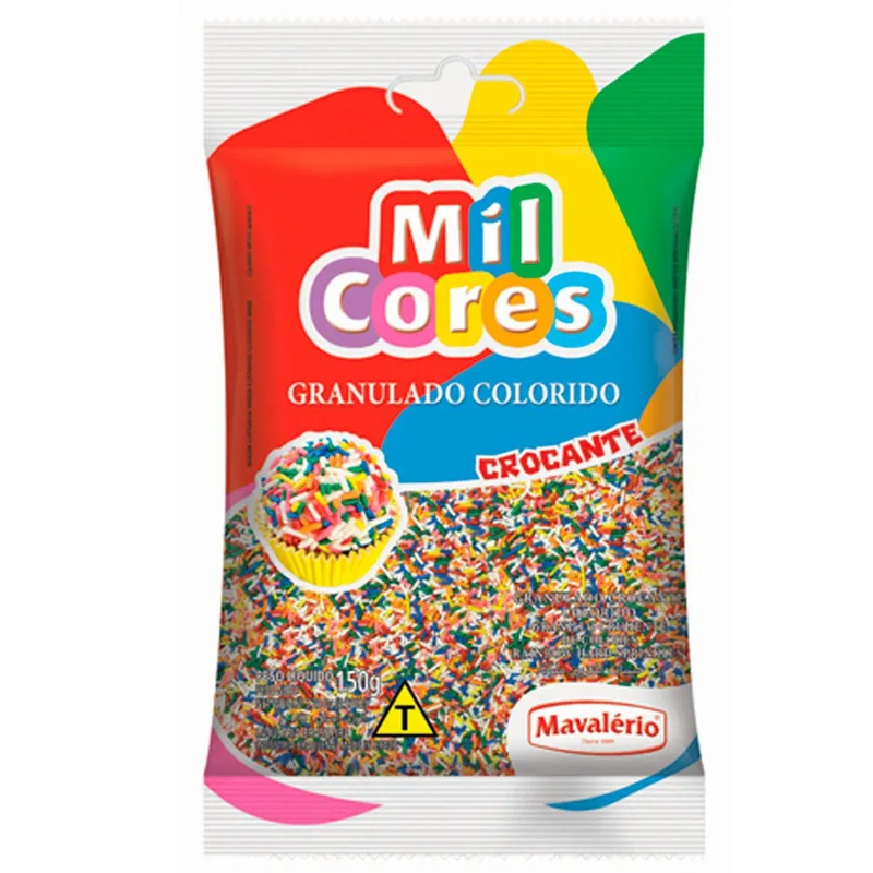 Granulado Crocante Colorido 150g MAVALÉRIO