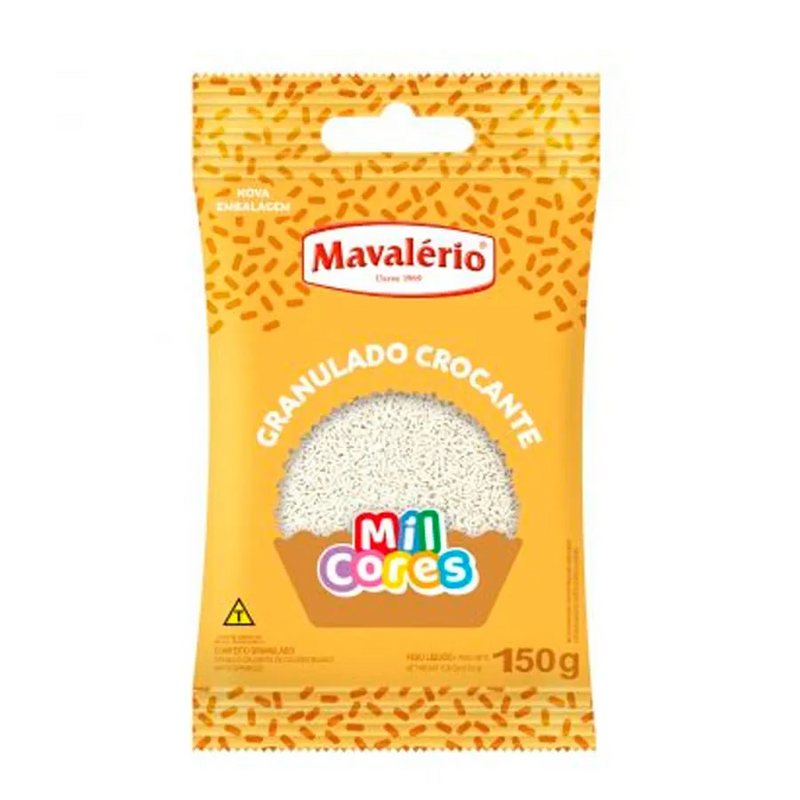 Granulado Crocante Branco 150G Mil Cores MAVALERIO