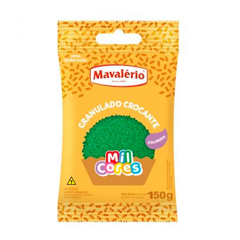 Granulado Crocante Verde 150G Mil Cores MAVALERIO
