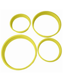 Kit Cortadores de Brownie Redondo Grande Ana Brownie (4pcs) - BlueStar