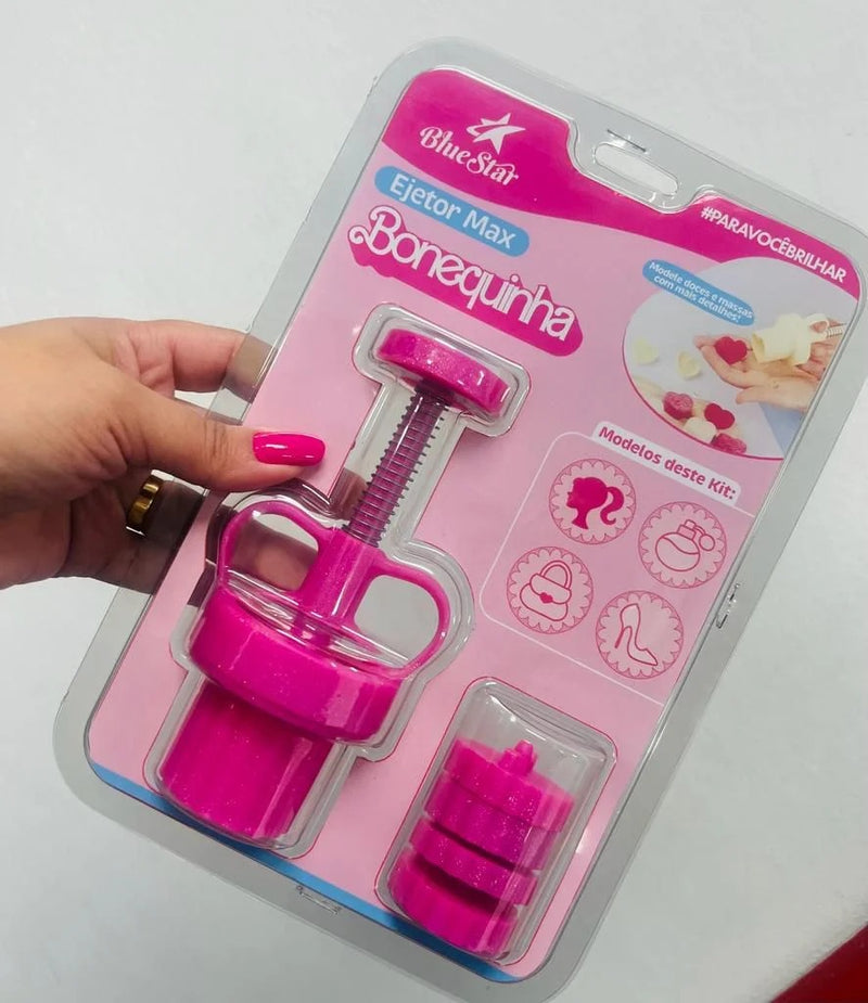 Kit Ejetor Max Boneca Barbie Bluestar 1 ejetor + 4 marcador 3,5 cm (Blue Star)