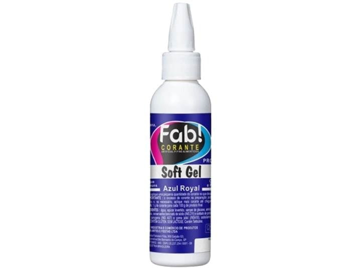 Corante Soft Gel Super Preto 60G FAB
