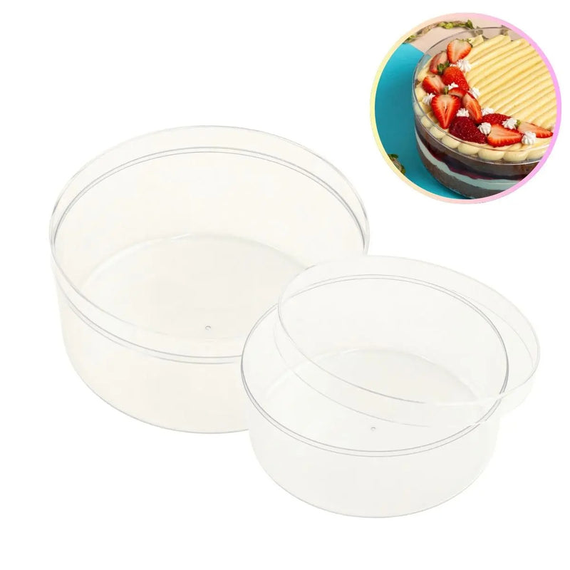 Cake box cristal redonda c/ tampa 1,5 l Blue Star
